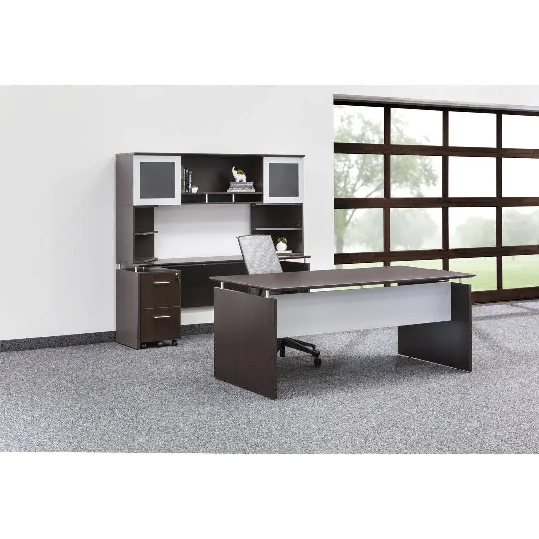 Mayline Medina Laminate Executive Credenza 72" Mocha - MNCNZ72-LDC