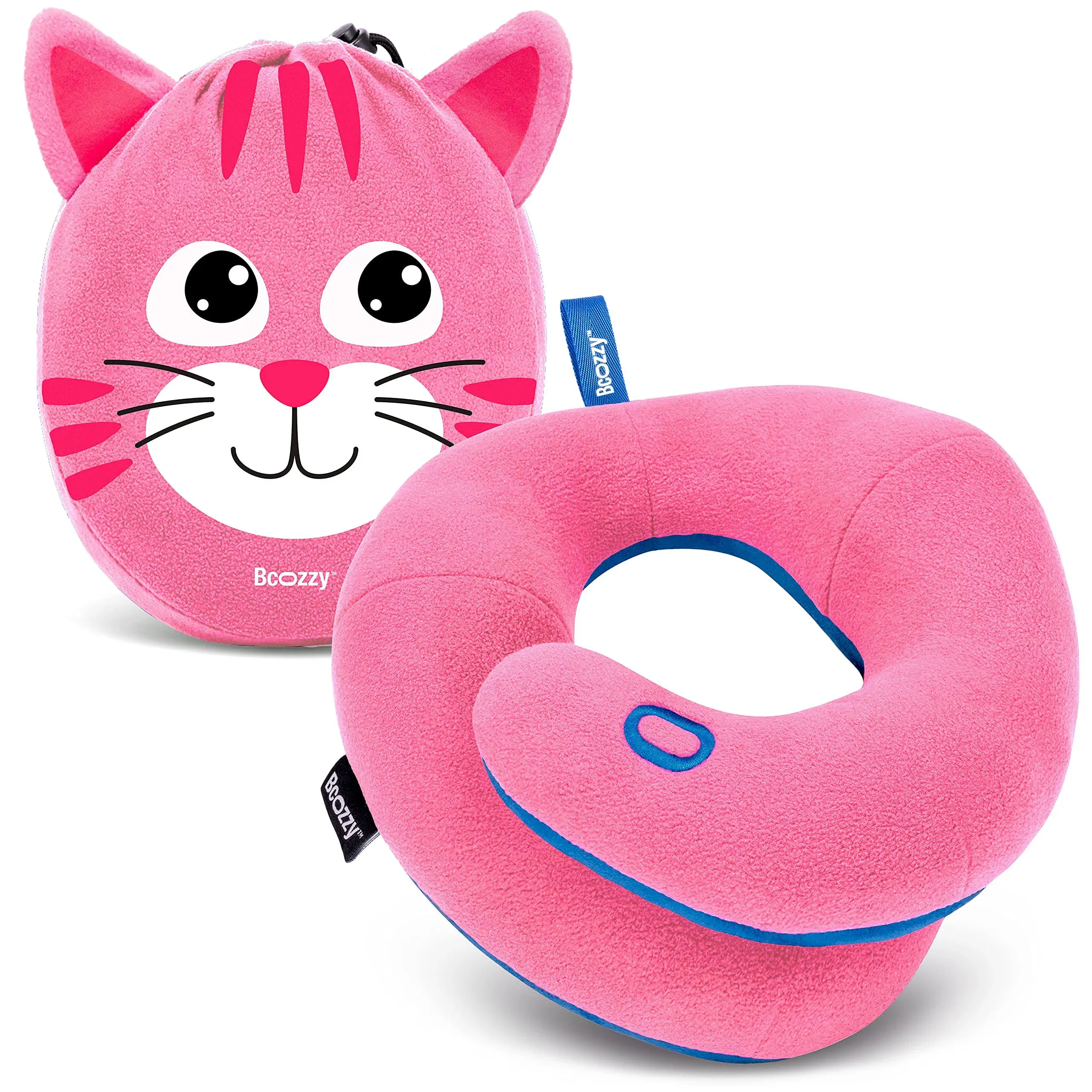 BCOZZY Kids Travel Neck Pillow, Supports The Neck, Head & Chin, Stops The Head ...