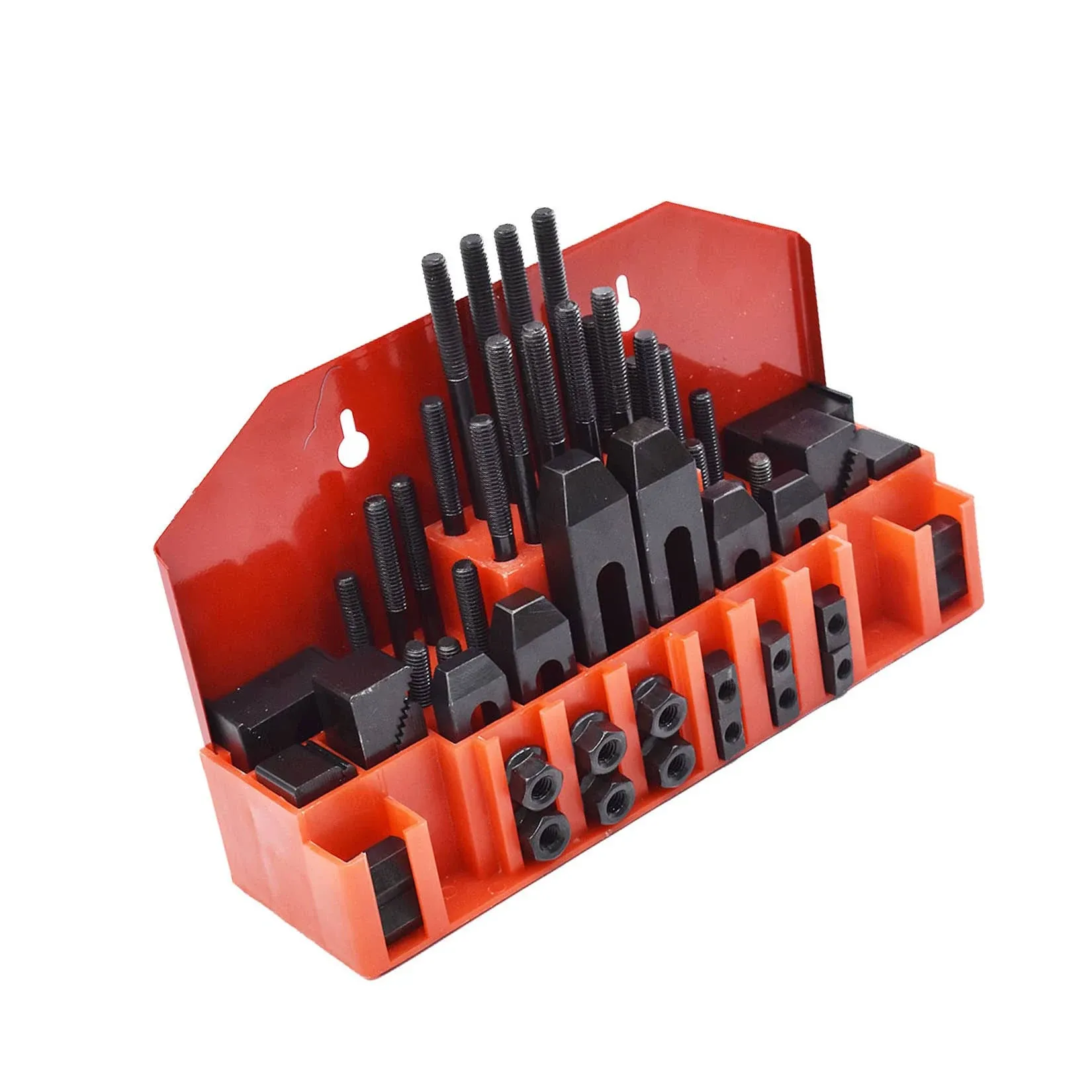 findmall 58 Pcs Pro-Series 7/16" T-Slot 3/8"-16 Stud Clamping Kit Hardened Hold Down Clamping Kit Fit for Bridgeport Mill