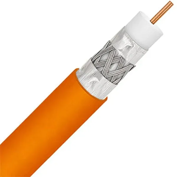 1000ft DIRECT BURIAL UNDERGROUND FLOOD RG-6 COAXIAL CABLE TRI-SHIELD 18AWG GEL COATED BRAID PROTECTION UL ETL DIRECTV DIGITAL HD SATELLITE TELECOMMUNICATION AUDIO/VIDEO BULK COAXIAL CABLE