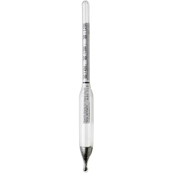 SP Bel-Art, H-B DURAC 1.540/1.610 Specific Gravity Hydrometer for Liquids Heavier Than Water (B61801-6200)