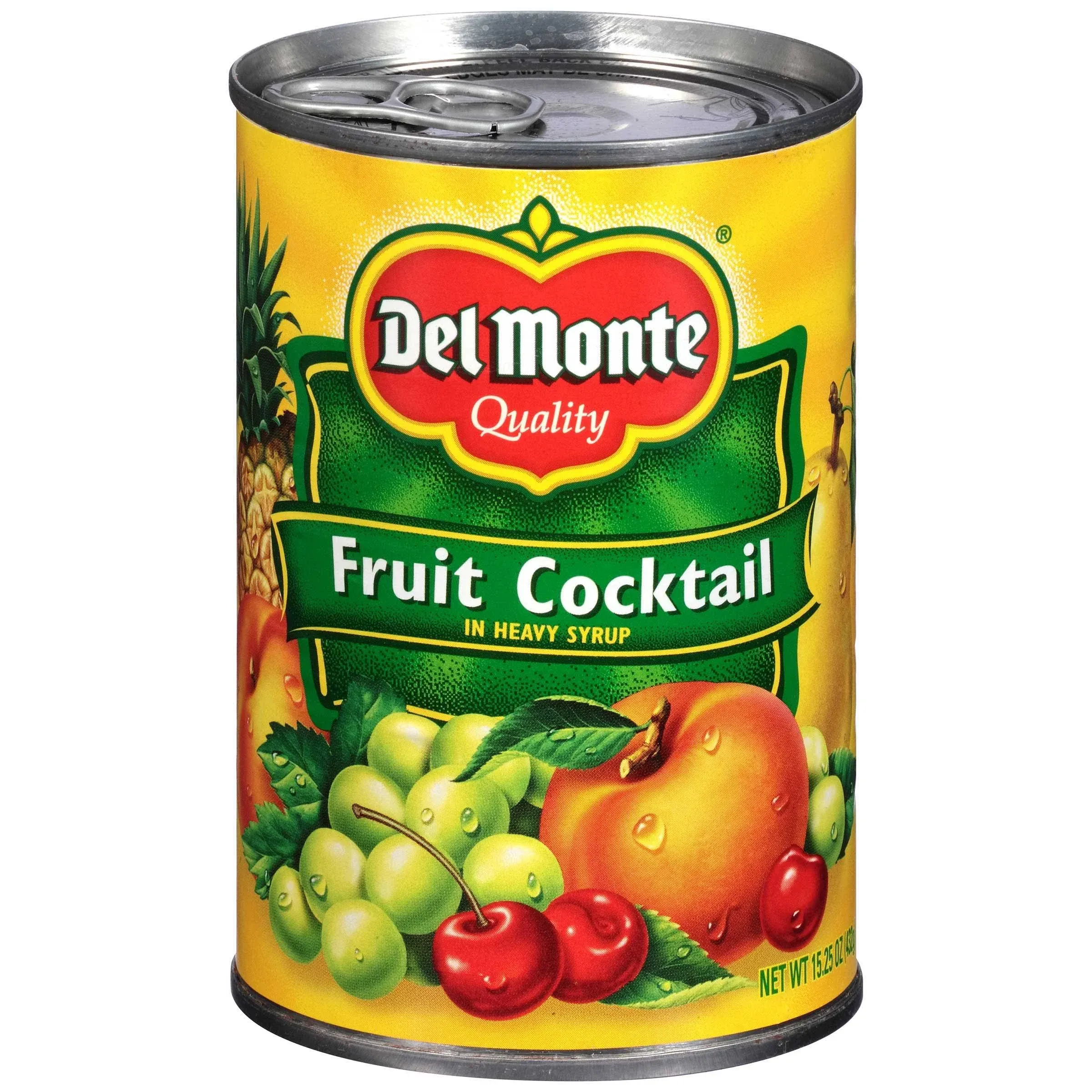 Del Monte Fruit Cocktail in Heavy Syrup 15.25 Ounce 12 Pack