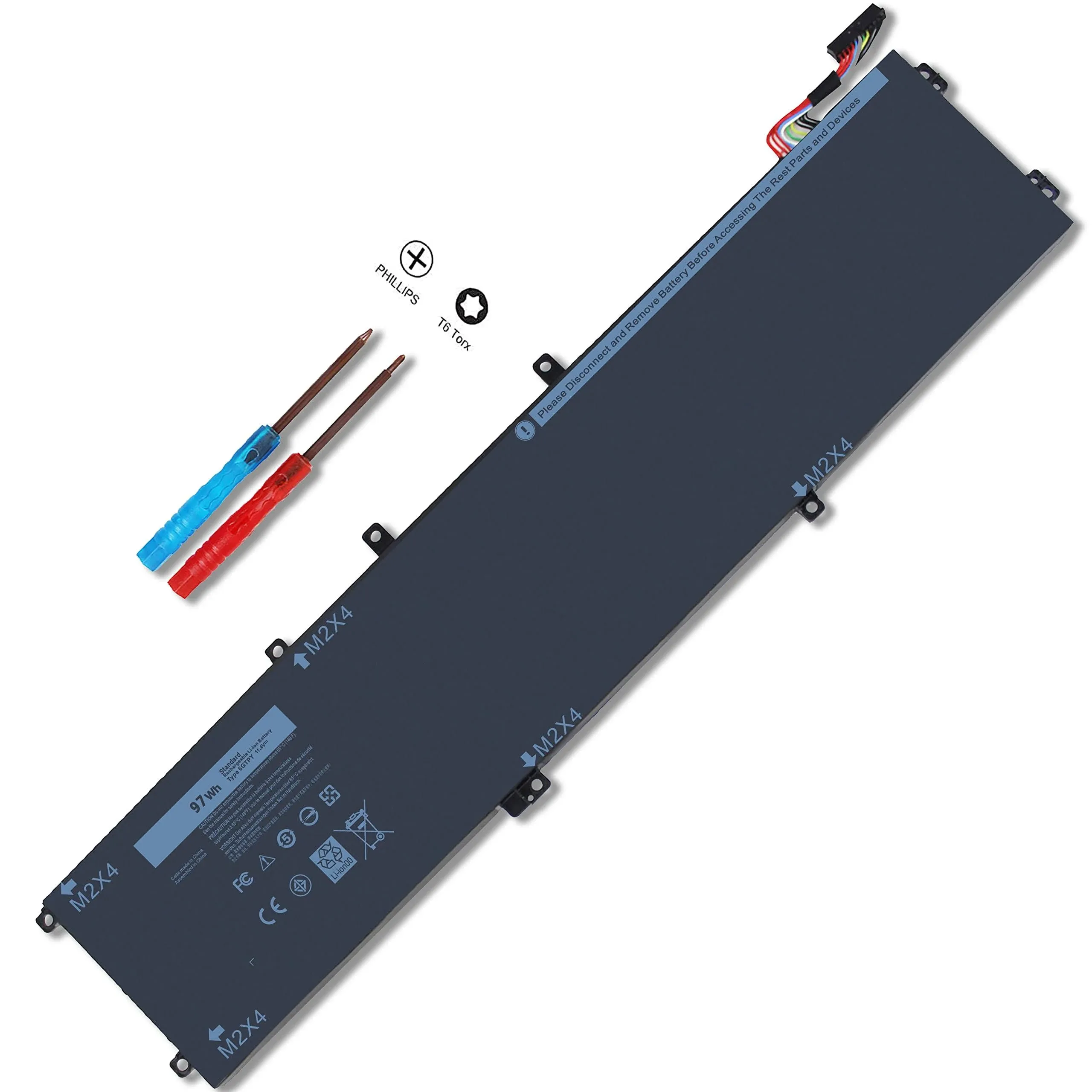 New 97Wh 6Gtpy Battery For Dell Xps G5 G6 15 9560 9550 9570 P56F P56F001 P