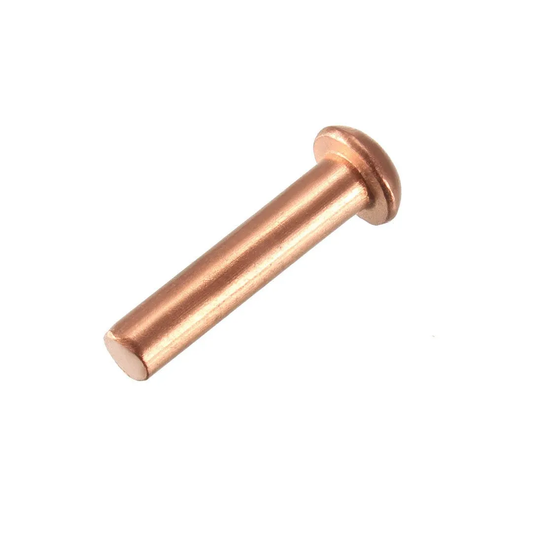 50 Pcs 5/32" x 45/64" Round Head Copper Solid Rivets Fasteners