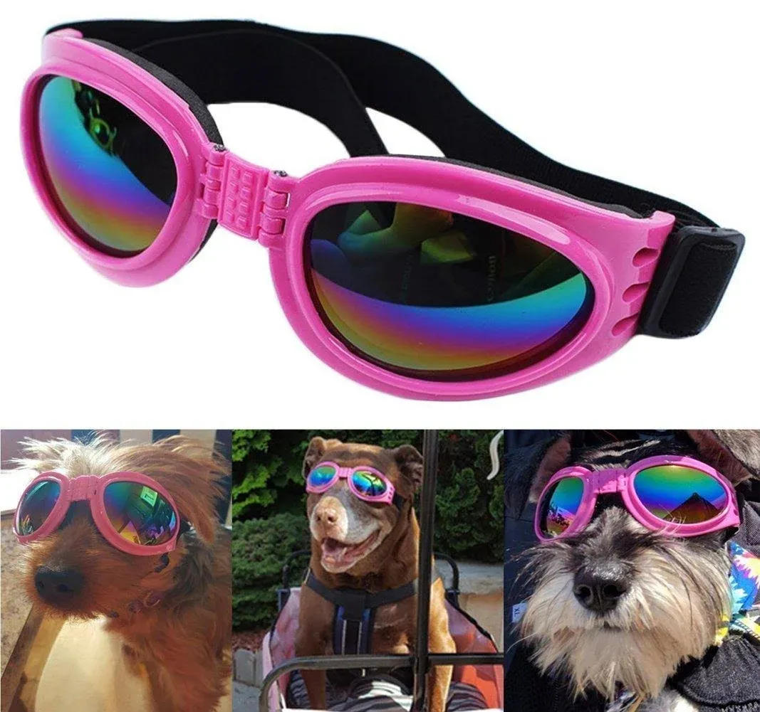 QUMY Dog Goggles Eye Wear Protection Waterproof Pet Sunglasses for Dogs About ...