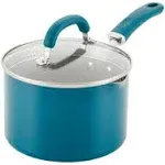 Create Delicious 3-Quart Hard Anodized Nonstick Induction Straining Saucepan