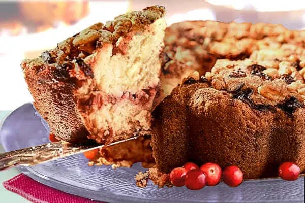 Traditional Cranberry Coffee Cake - Moist & Fresh - Kosher Certified Cinnamon ...