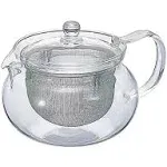 Hario 'ChaCha Kyusu Maru' Teapot Heatproof Glass Teapot 700 mL, Glass