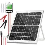 SOLPERK 10W Solar Panel Solar Battery Charger 12V Solar Panel Kit + MPPT Charge Controller, Suitable for Automotive, Motorcycle, Boat, ATV, Marine, RV, Trailer, Snowmobile, Off Grid System