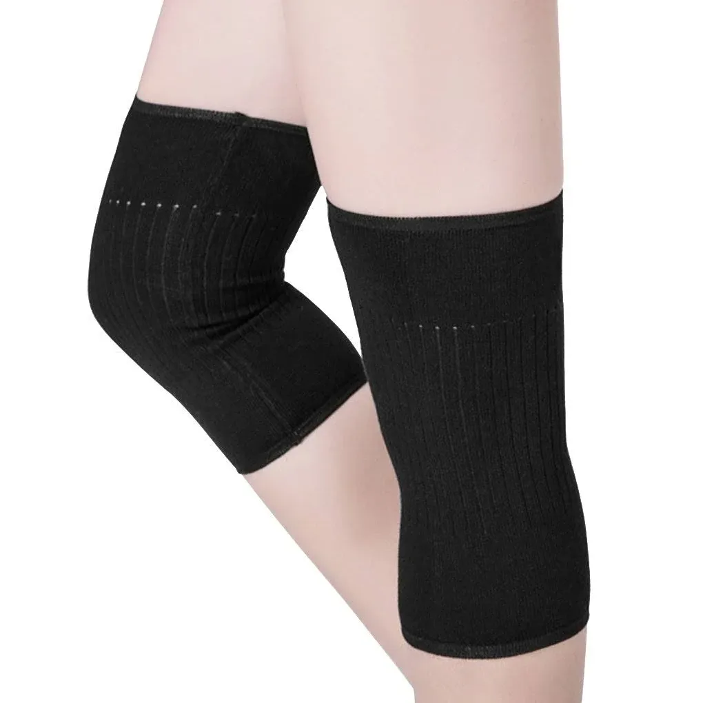 Clobeau Men Women Cashmere Knee Braces Supports Leg Warmer Winter Warm Thermal ...