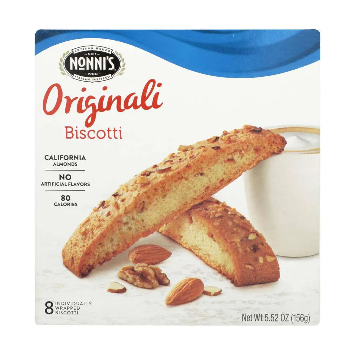 Nonni&#039;s Bakery Originali Biscotti Nonnis Made with Real Almonds 5.52 oz Box