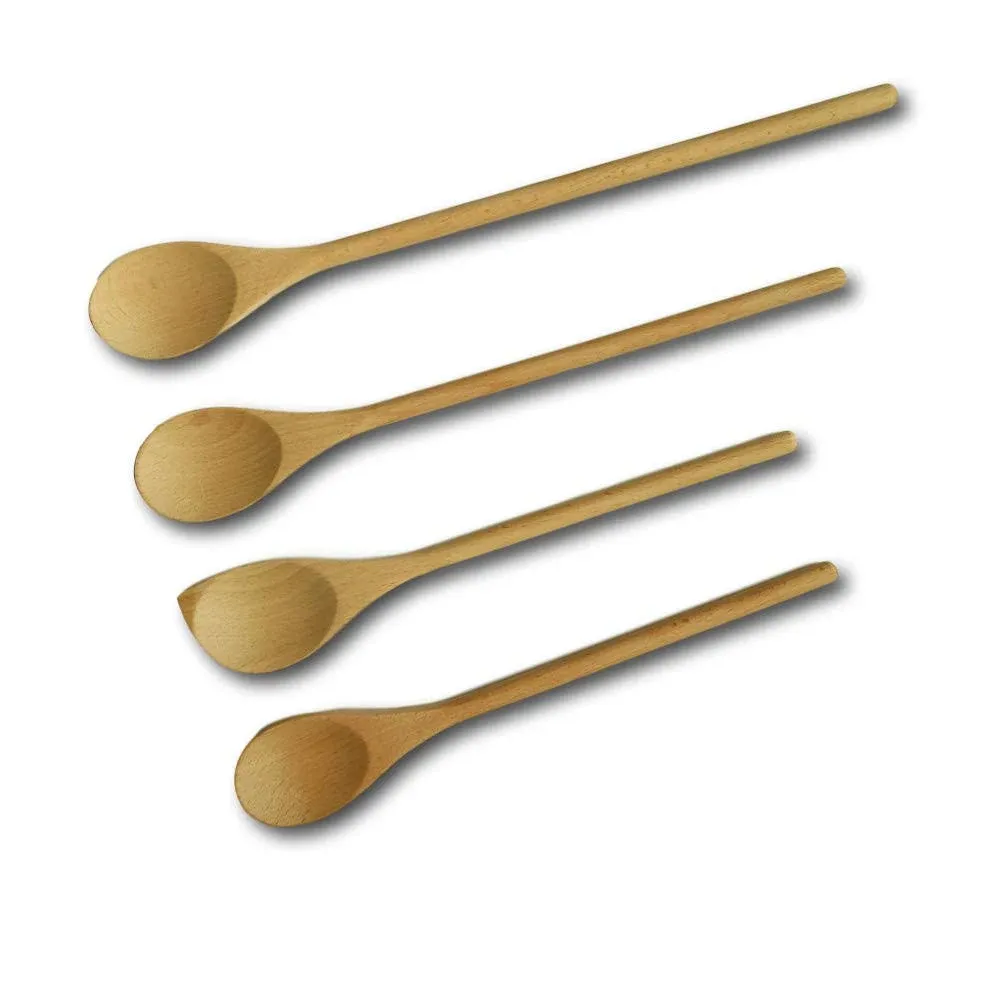 Kitchen Wooden cooking spoon Wooden Spoons Mixing Baking Serving Utensils 12 ...