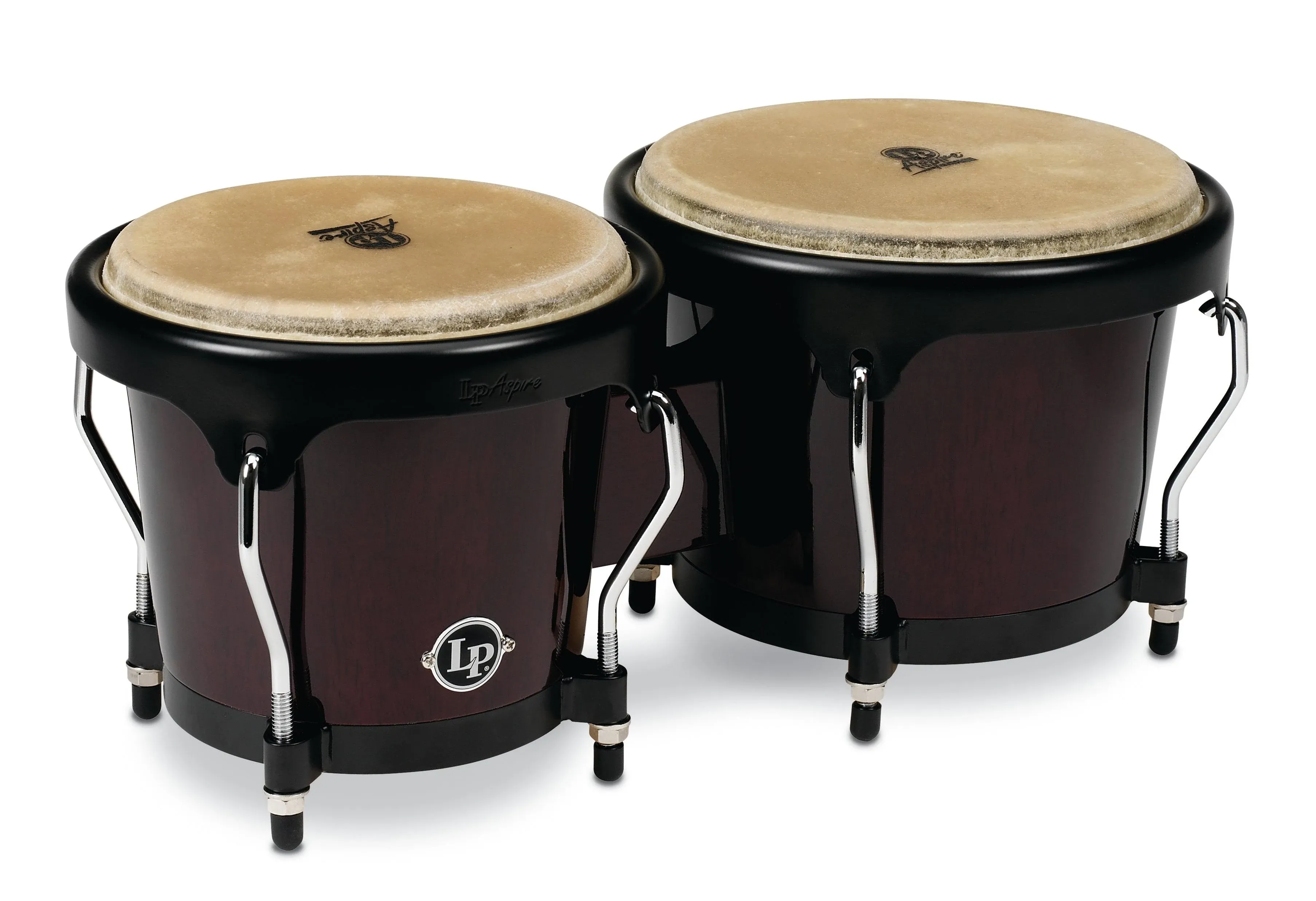 Latin Percussion Aspire Series Bongos - Dark Wood