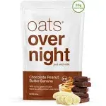 Oats Overnight Chocolate Peanut Butter Banana 20g Protein, High Fiber Breakfast Shake Gluten Free, Non GMO Oatmeal