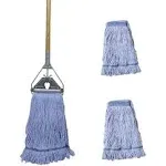 Midoneat Loop-end String Wet Mop ,Heavy Duty Cotton Mop,Commercial Industrial Grade Mop for Floor Cleaning