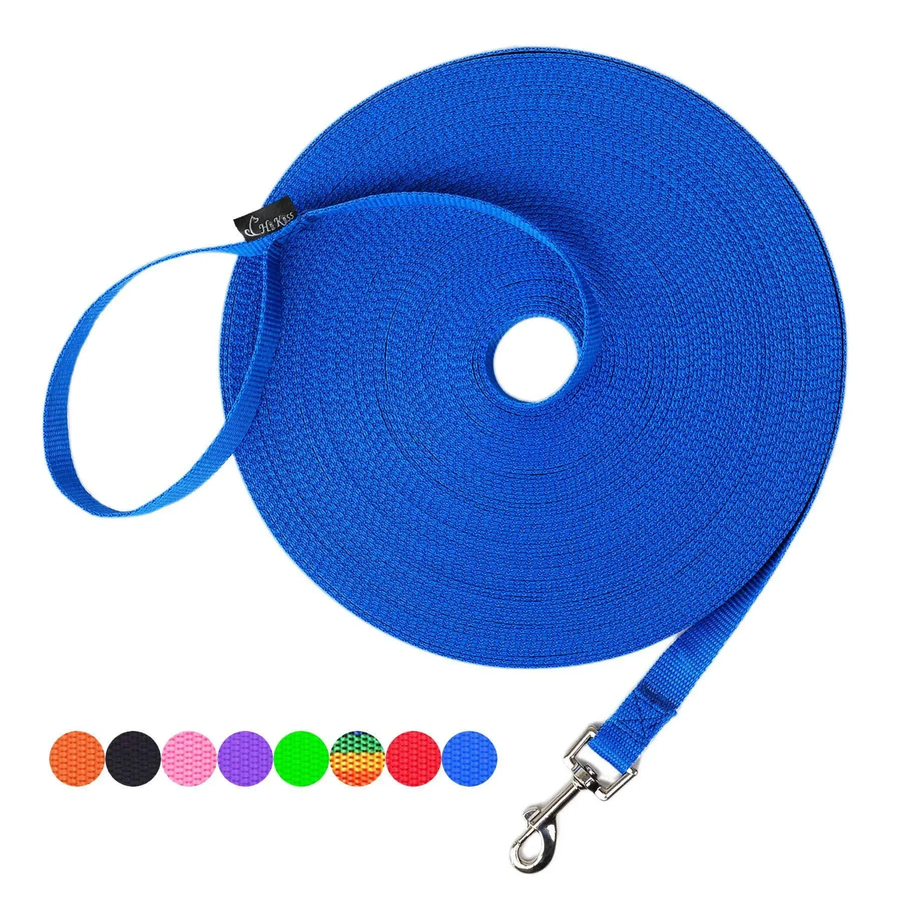 Hi Kiss Dog/Puppy Obedience Recall Training Agility Lead - 15ft 20ft 30ft 50f...