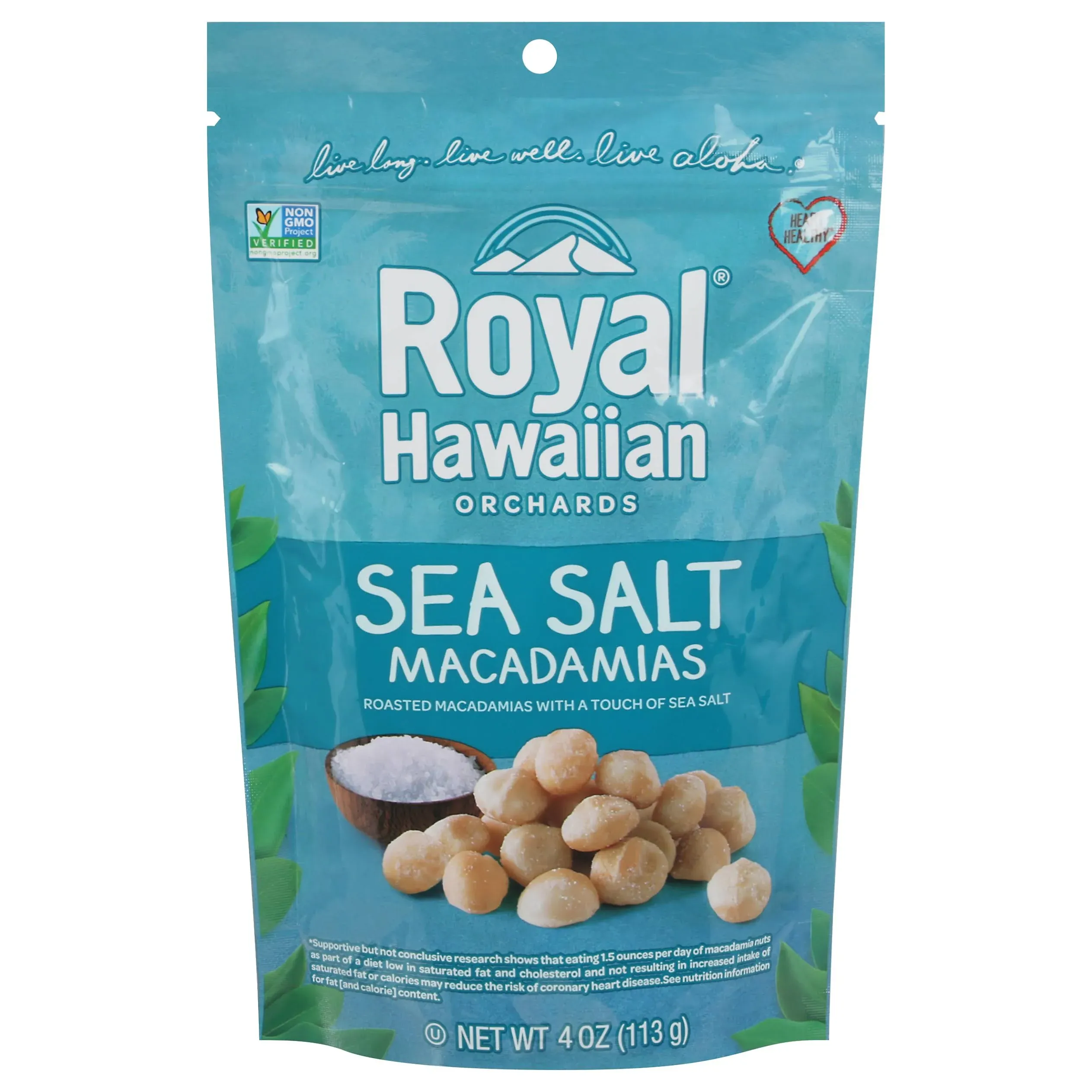 Royal Hawaiian Orchards Macadamias, Sea Salt - 4 oz