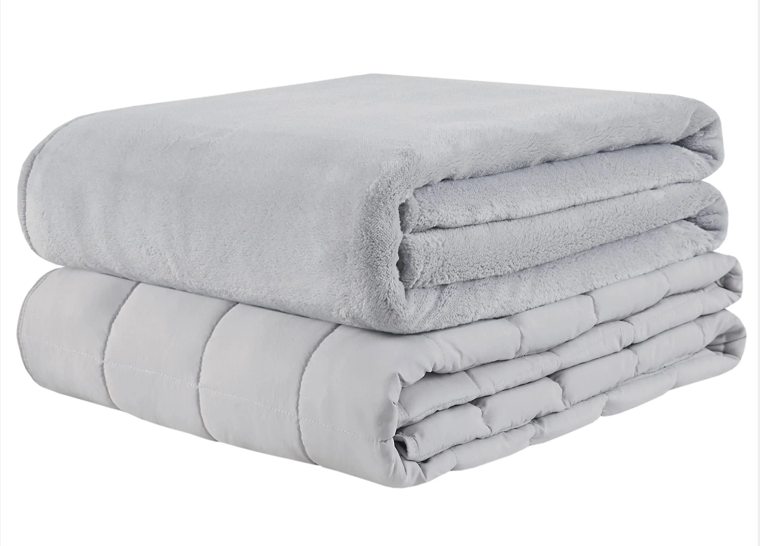 Degrees of Comfort DC51-0004Weigh<wbr/>ted Blanket w/2 Duvet CoversHot&amp;Cold 60×80 Grey