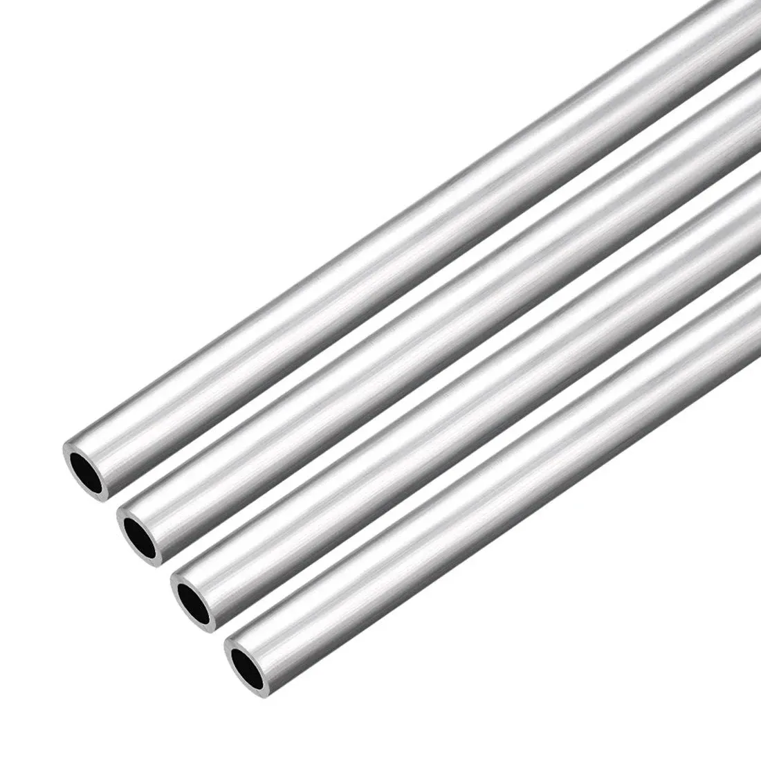 Uxcell 4pcs 6063 Seamless Aluminum Round Straight Tubing Tube 1 Feet Length 0.273 ...