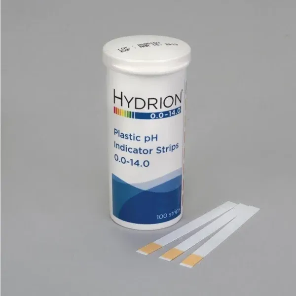 Hydrion Spectral pH Strips (pH 0.0 to 14.0), Pack 100