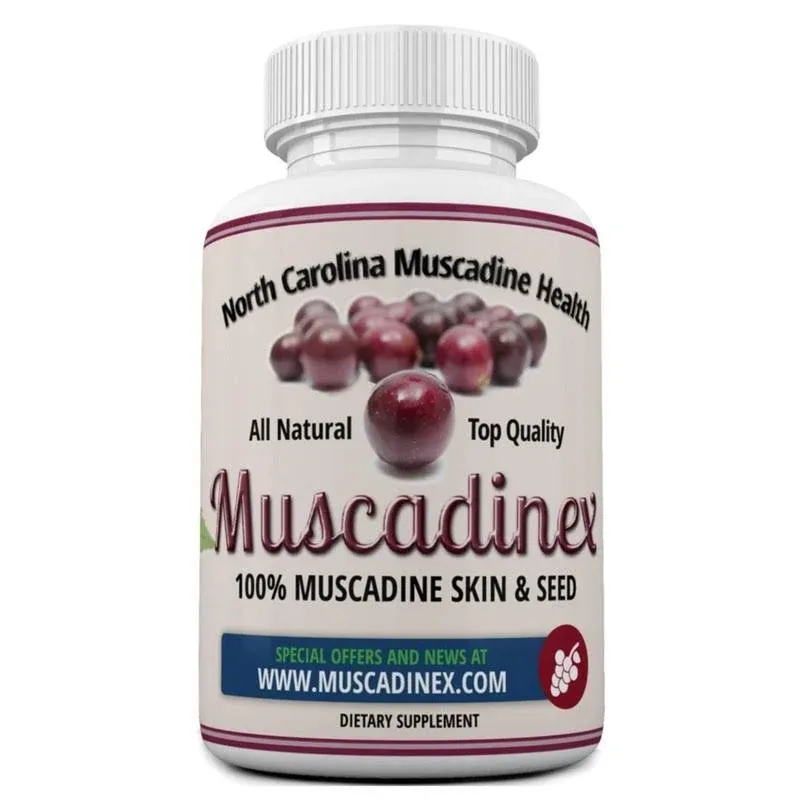 USA Muscadine Quercetin, Ellagic Acid, Resveratrol, Myricetin, Kaempferol. Plus BioPerine with Time Release Capsules for Extra Bioavailability. Vegan. Non GMO. Made in USA.