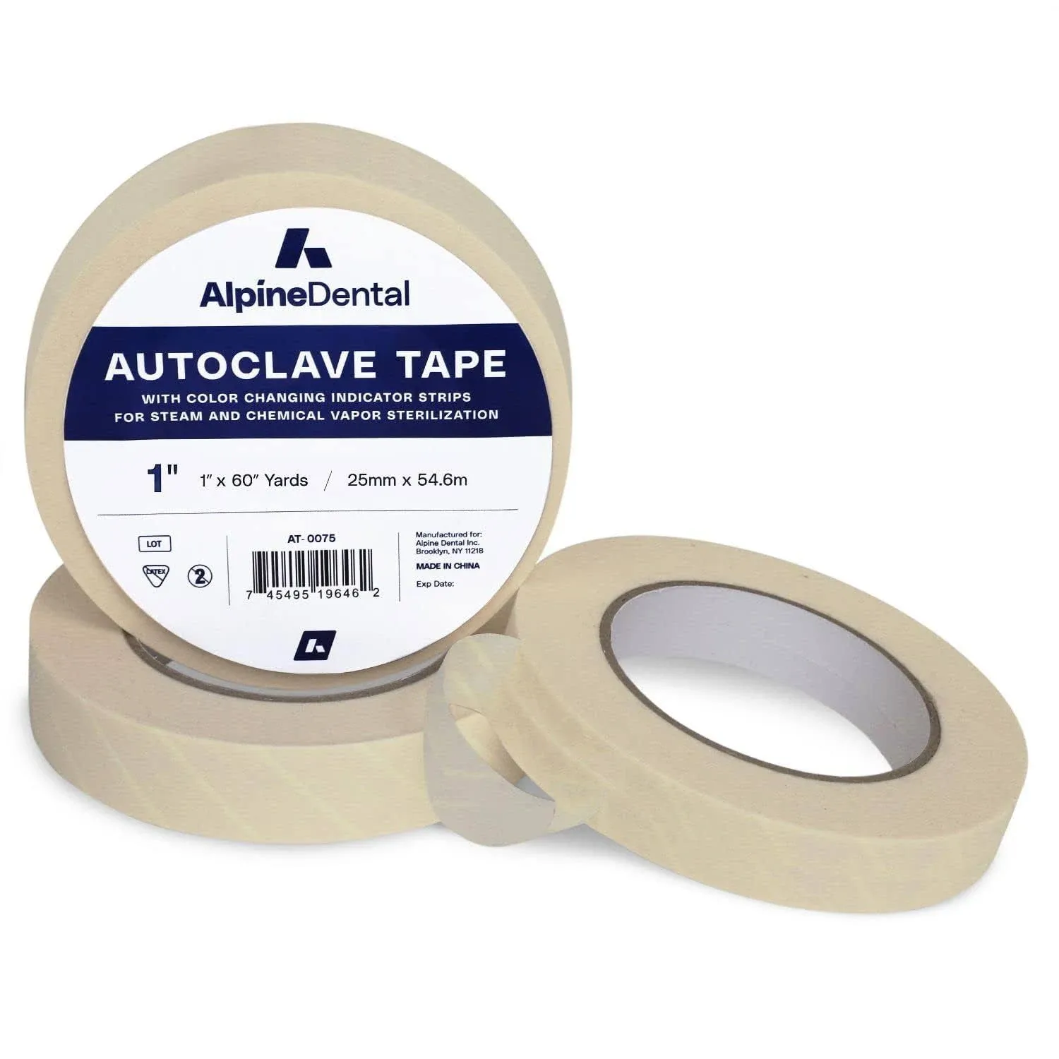 Alpine Autoclave Tape 1 inch Wide, Size: One Size