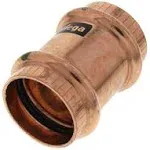 78047 ProPress Zero Lead Copper Coupling with Stop 1/2-Inch P x P, 10-Pack