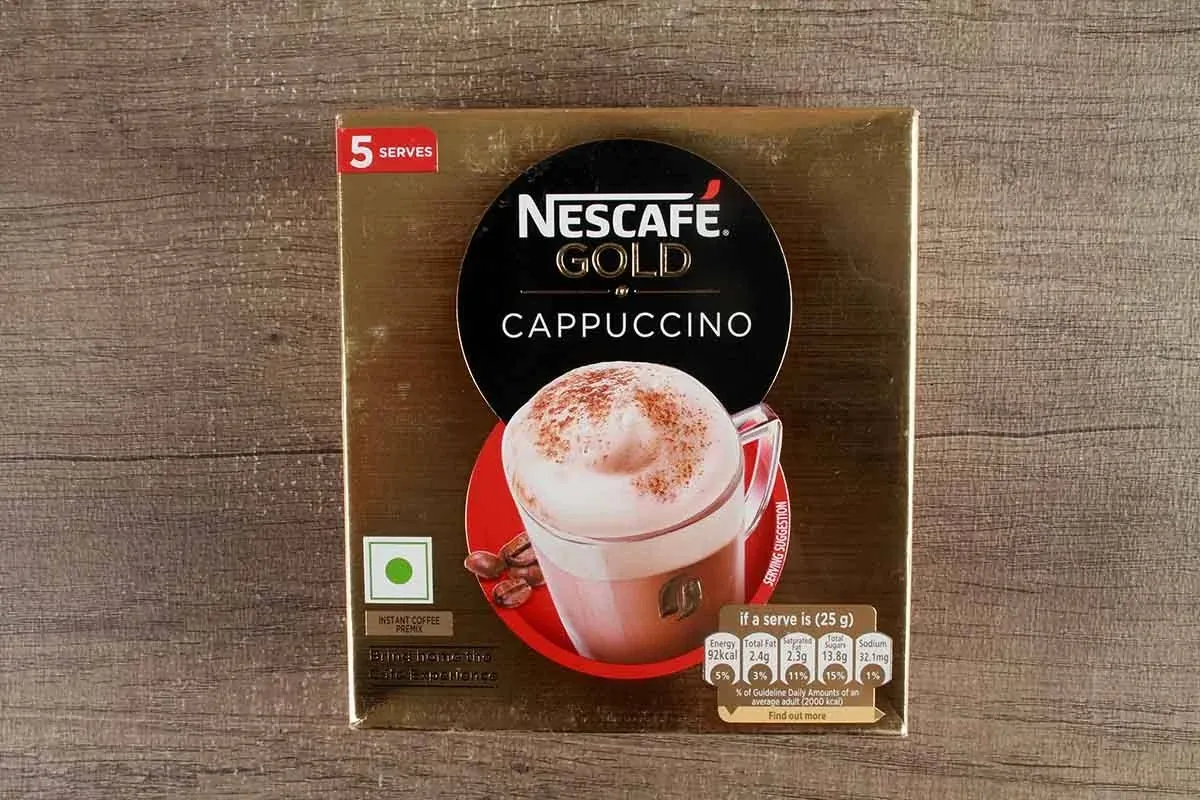 Nescafe Gold Cappuccino Instant Coffee Premix, 125g (5 Sachets x 25g)