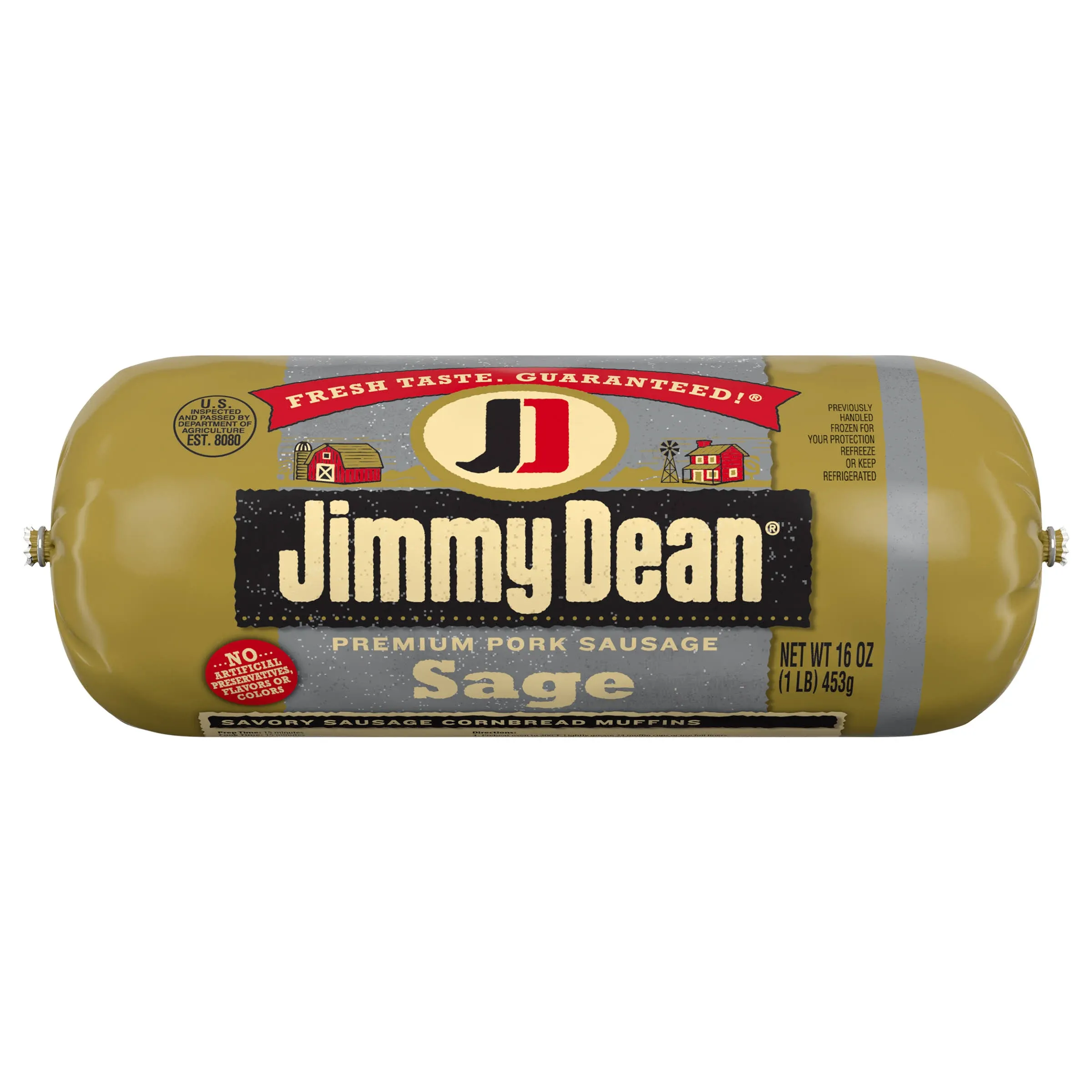 Jimmy Dean Sage Pork Sausage - 16 oz roll