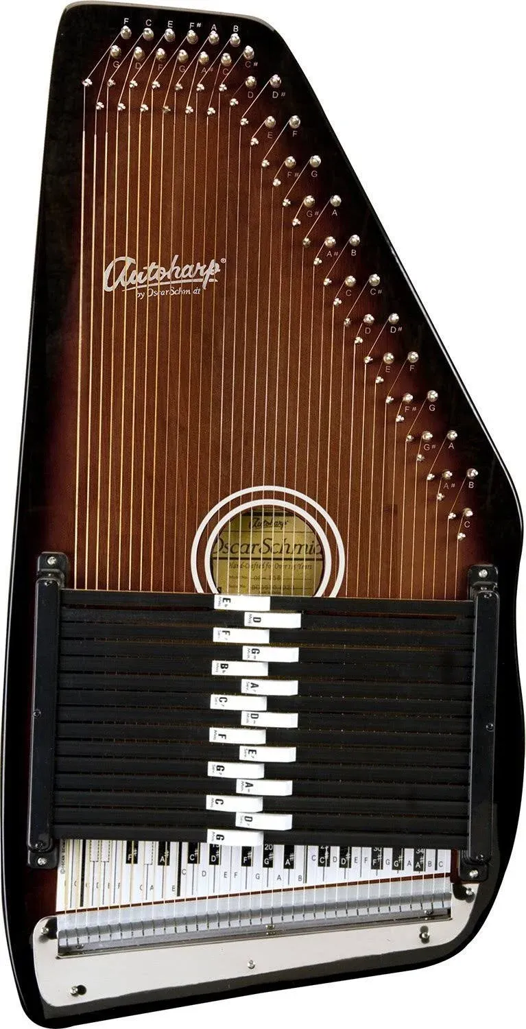 Oscar Schmidt OS15B Berkshire 15-Chord Autoharp, Tobacco Sunburst