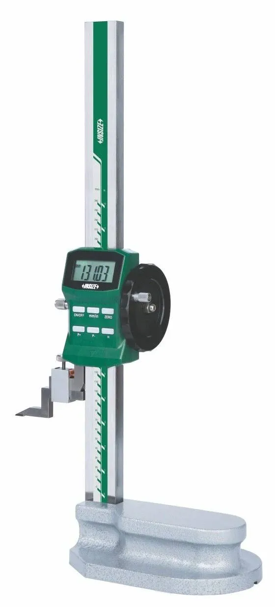 Insize Electronic Digital Height Gauge w/ Driving Wheel, 0-24&#034;/0-600mm (1156-600