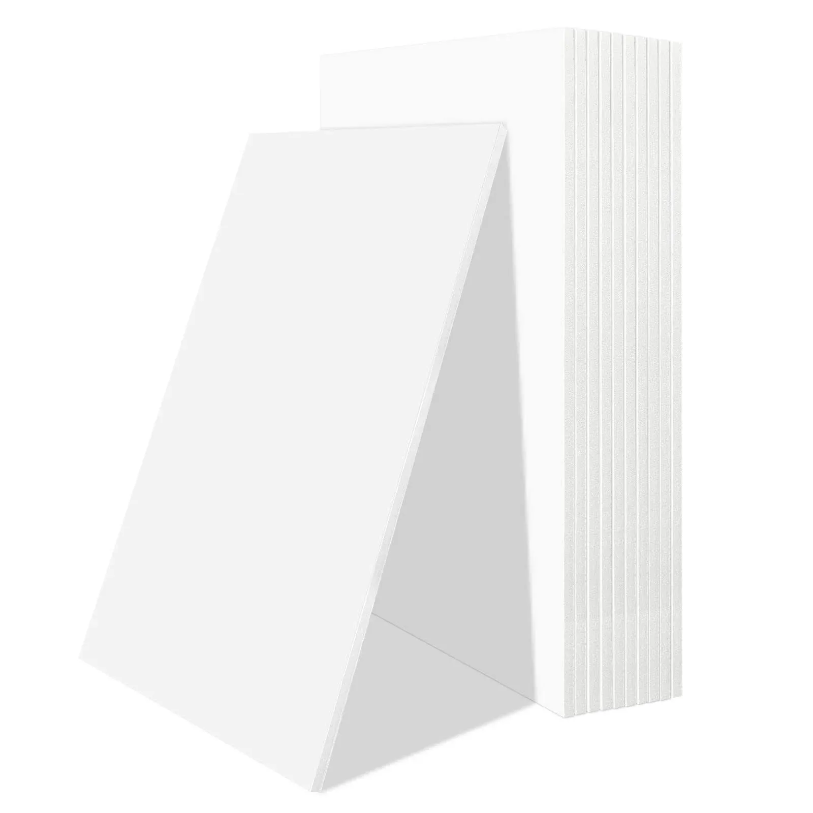 Mat Board Center Premium White Foam Core Board - 11x14 Inches, 3/16" Thick - 10 Pack, Acid-Free - Ideal for Mounting, Crafts, Art, and Presentations