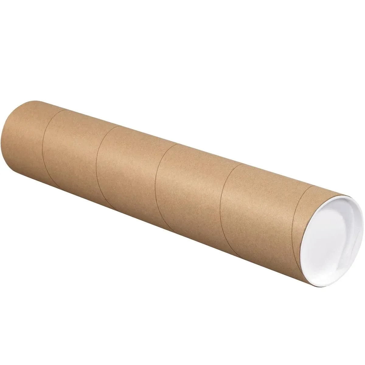 ProLine 4 x 36", .080" thick Kraft Heavy-Duty Mailing Shipping tubes with End Caps (1)