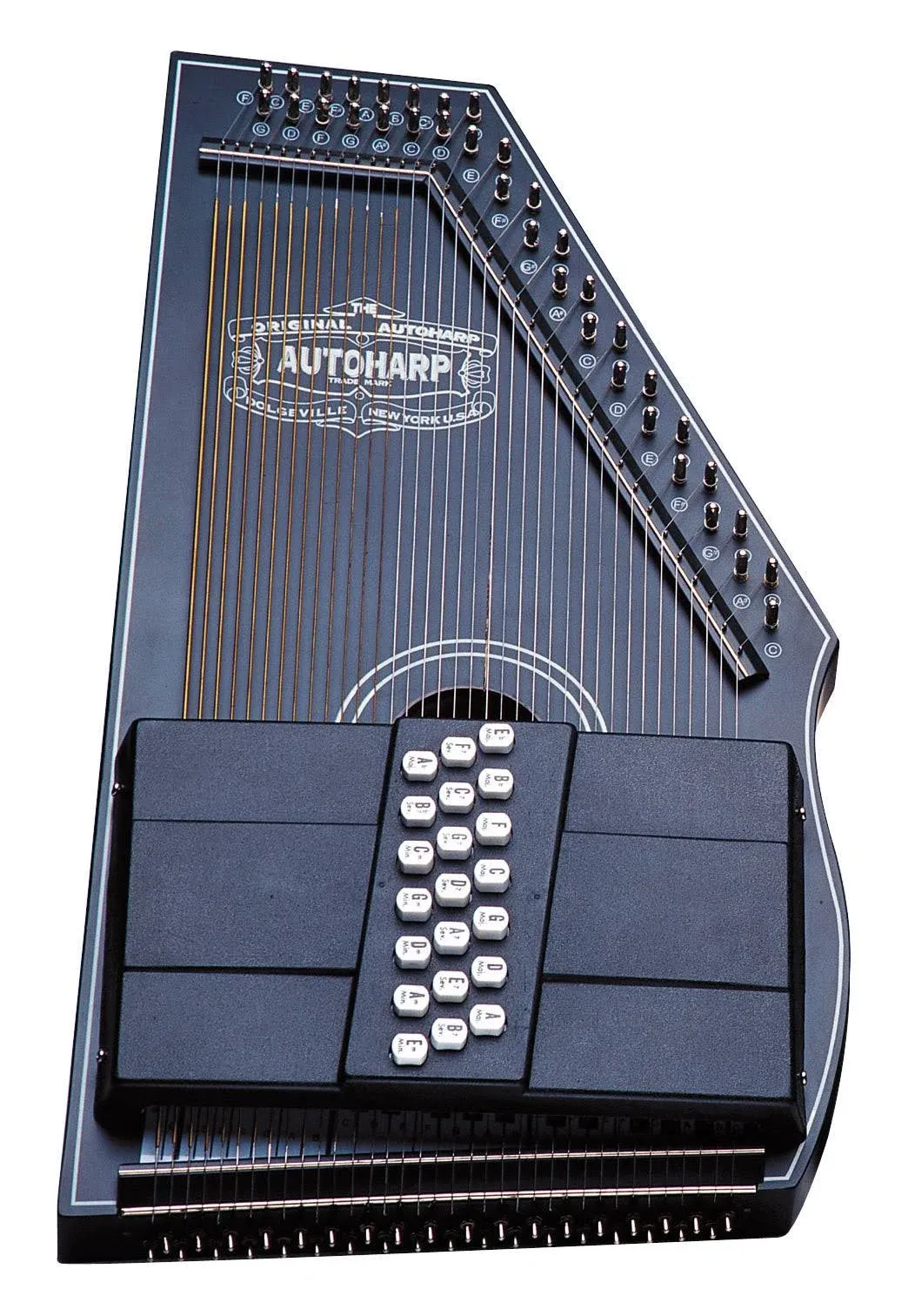 Oscar Schmidt OS73-CE 21 Chord 1930's Reissue Electric Autoharp-Black