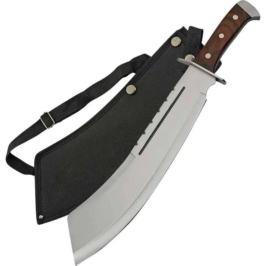 SZCO Supplies 18.25" Brown Wood Bully Machete, 926948-BK