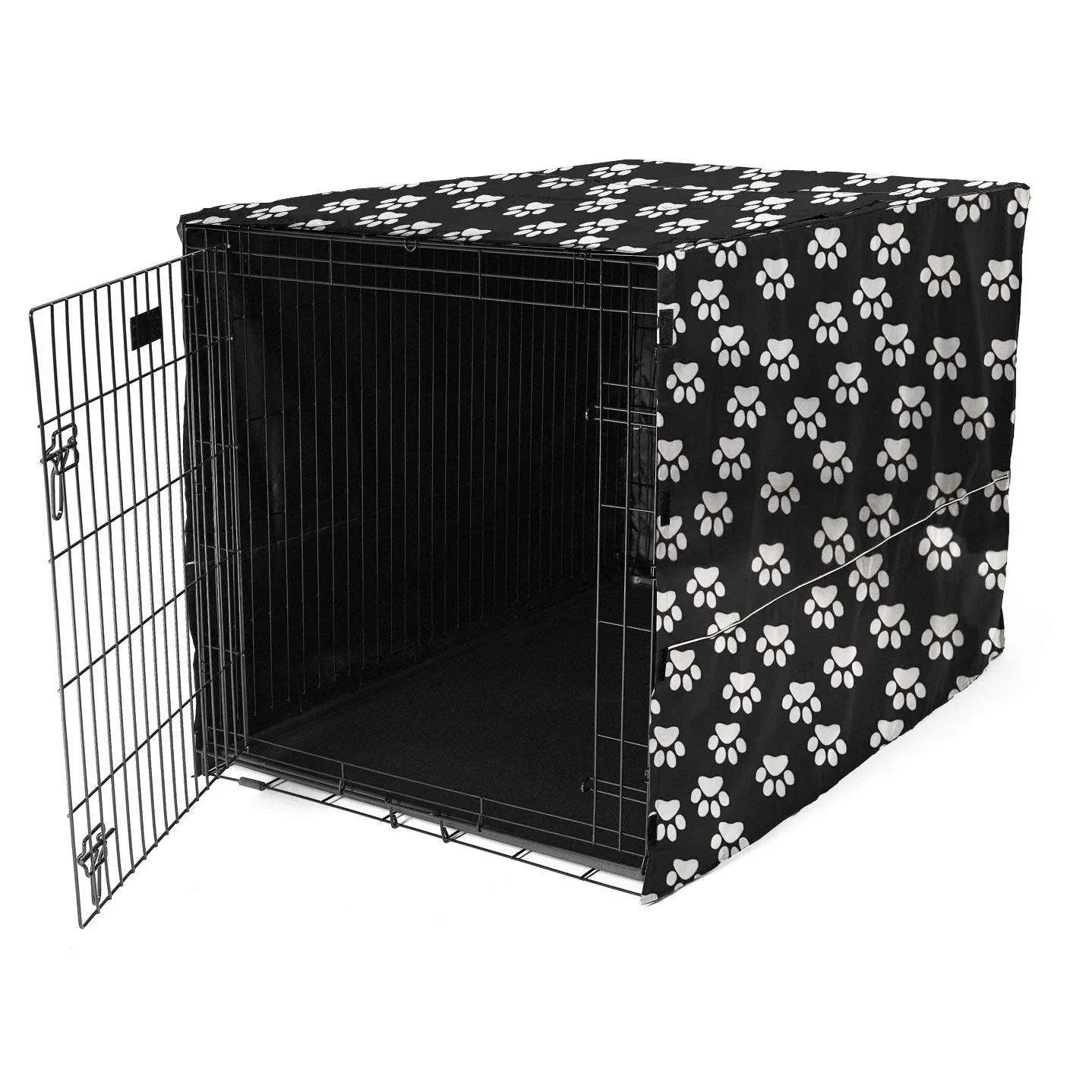 Pethiy Dog Crate Cover for Wire Crates Fits Most 48 inch Dog Crates. Easy to Put ...