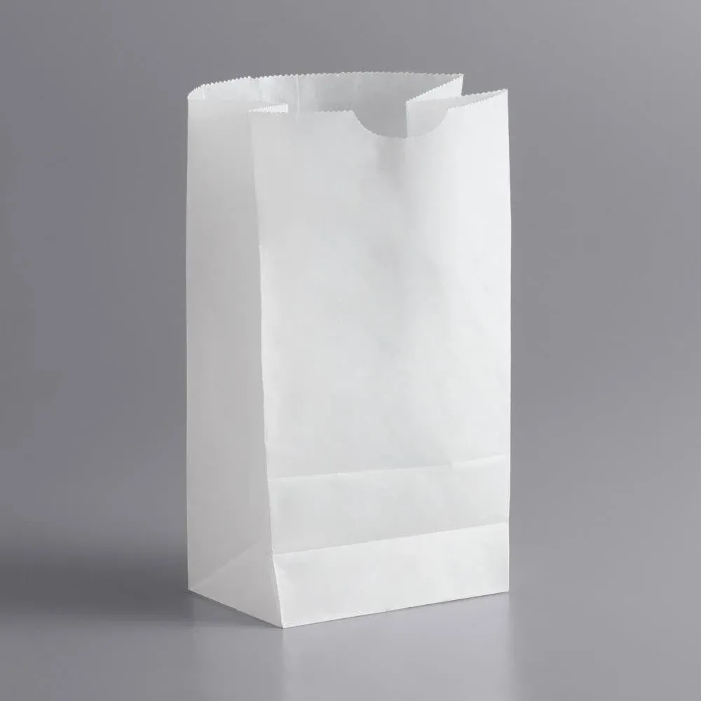 Bagcraft Dubl Wax Automatic Style White Wax Paper Bag, 6 Pound -- 1000 per case