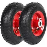 AR-PRO 2-Pack 2.80/2.50-4&#034; Tire and Wheel Set - with 5/8&#034; and 1/2&#039;&#039; Adaptor S...