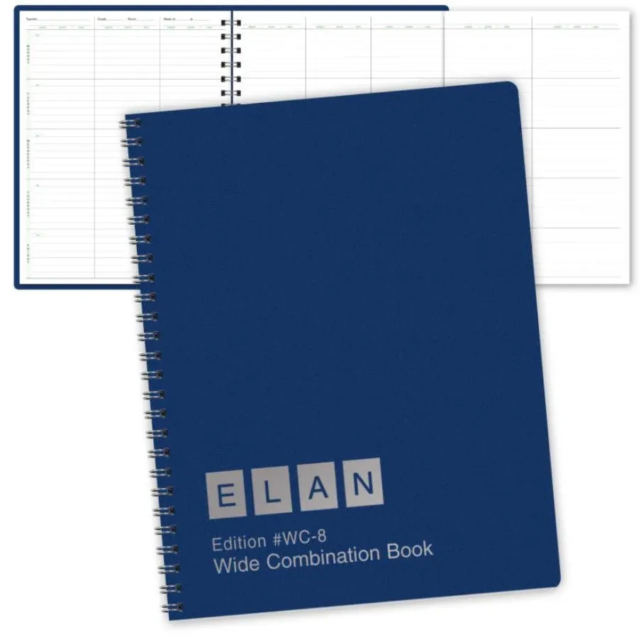 Combination Wide Plan and Record Book