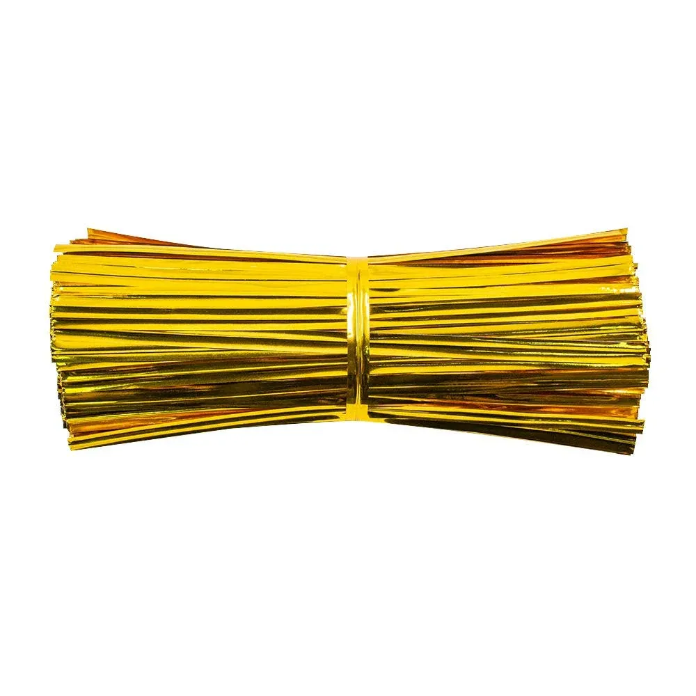 760PCS 4 Inches Metallic Twist Ties Plastic Cable Ties Reusable for Bread Can...