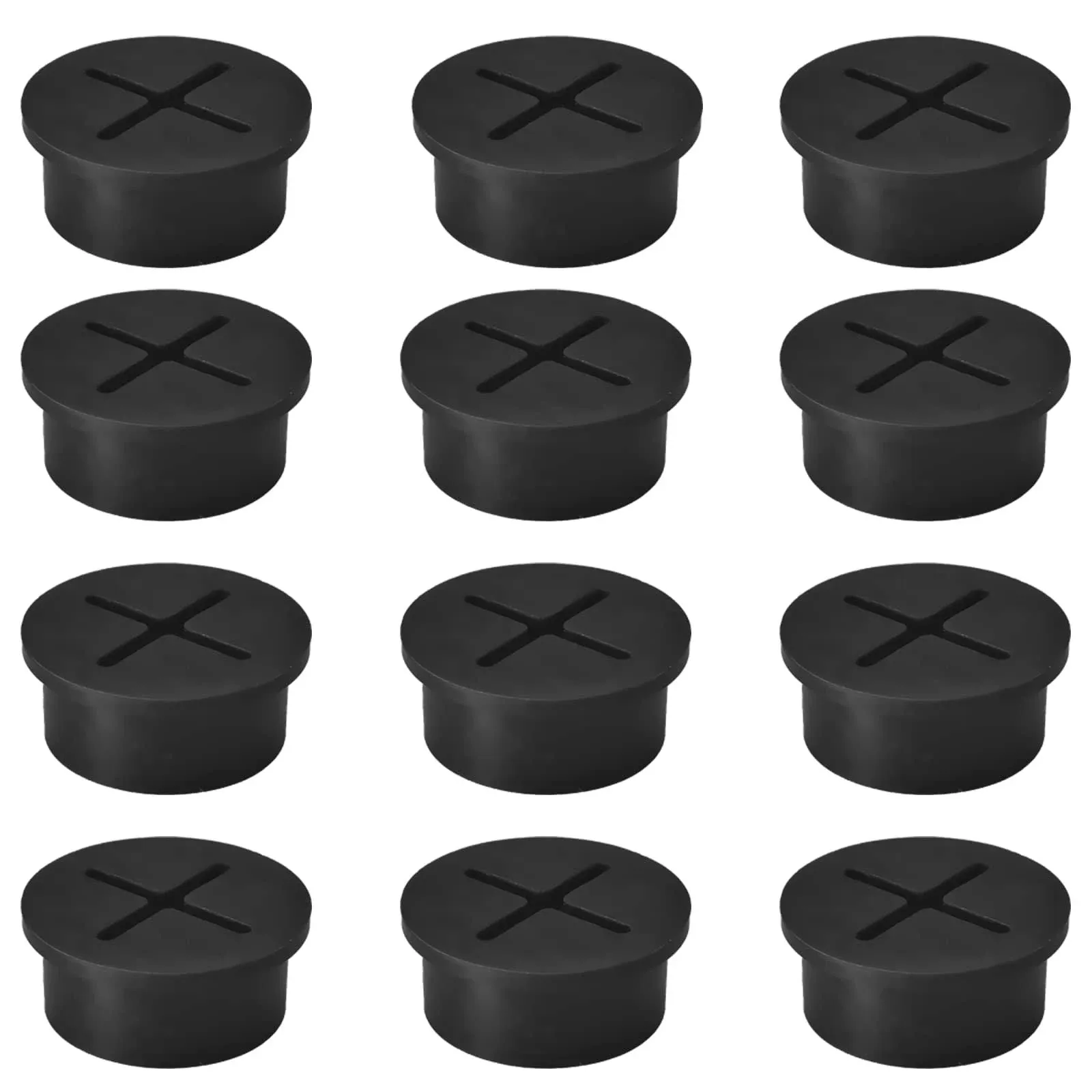 ZONBANG 12 PCS Desk Grommet, 3/4 Inch Desk Hole Grommets for Wiring, Flexible