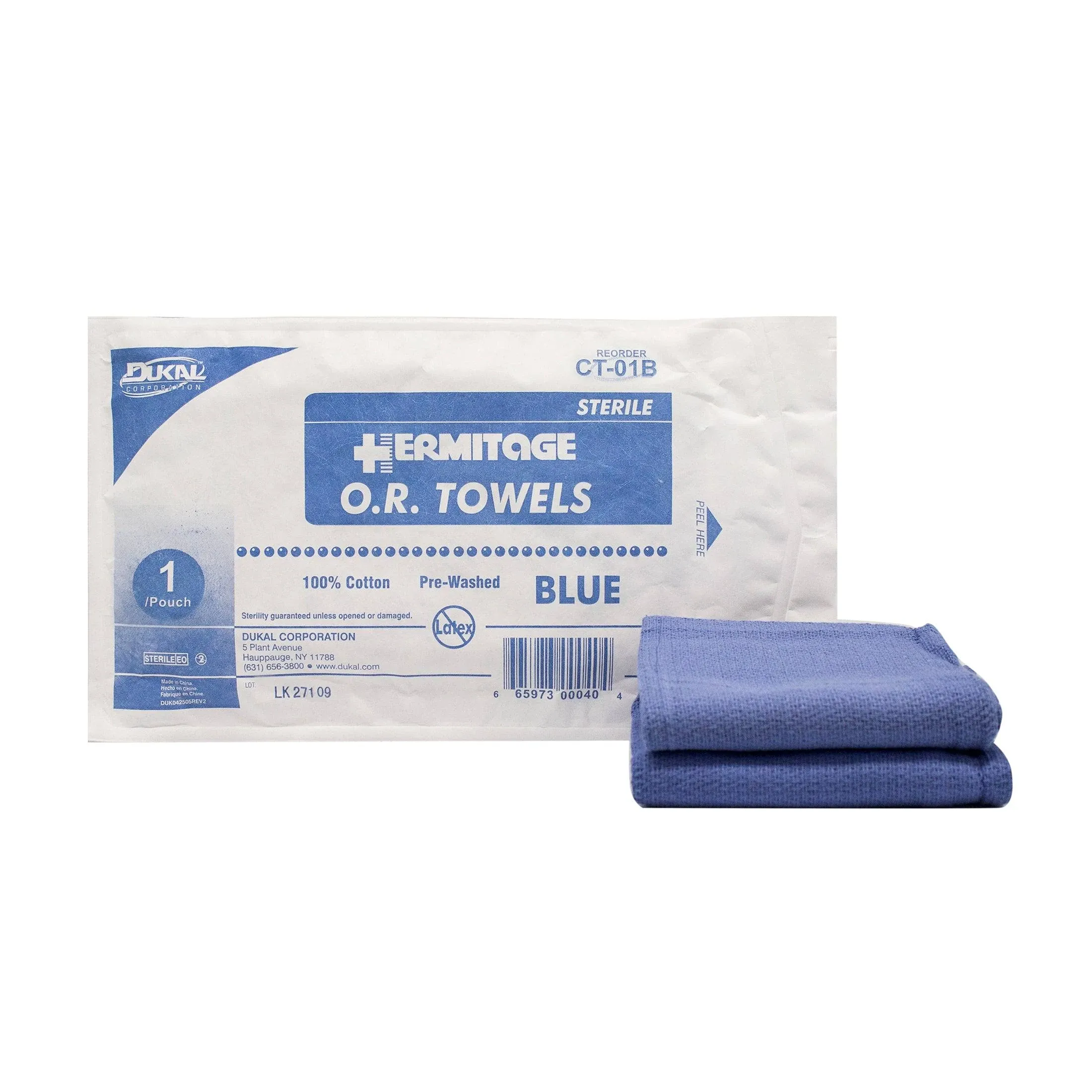 Sterile, O.R. Towel, Blue Each