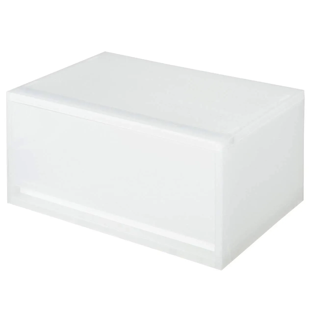 MUJI Polypropylene Case, Drawer Type, Wide, Deep, Translucent