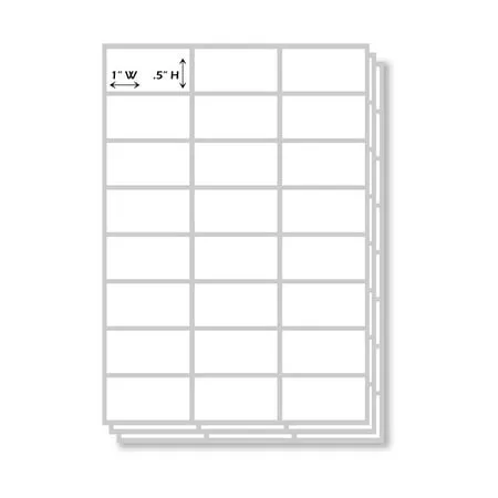 Store Fixtures Direct All Purpose Plain White Rectangular Self Adhesive Labels, 1 ...