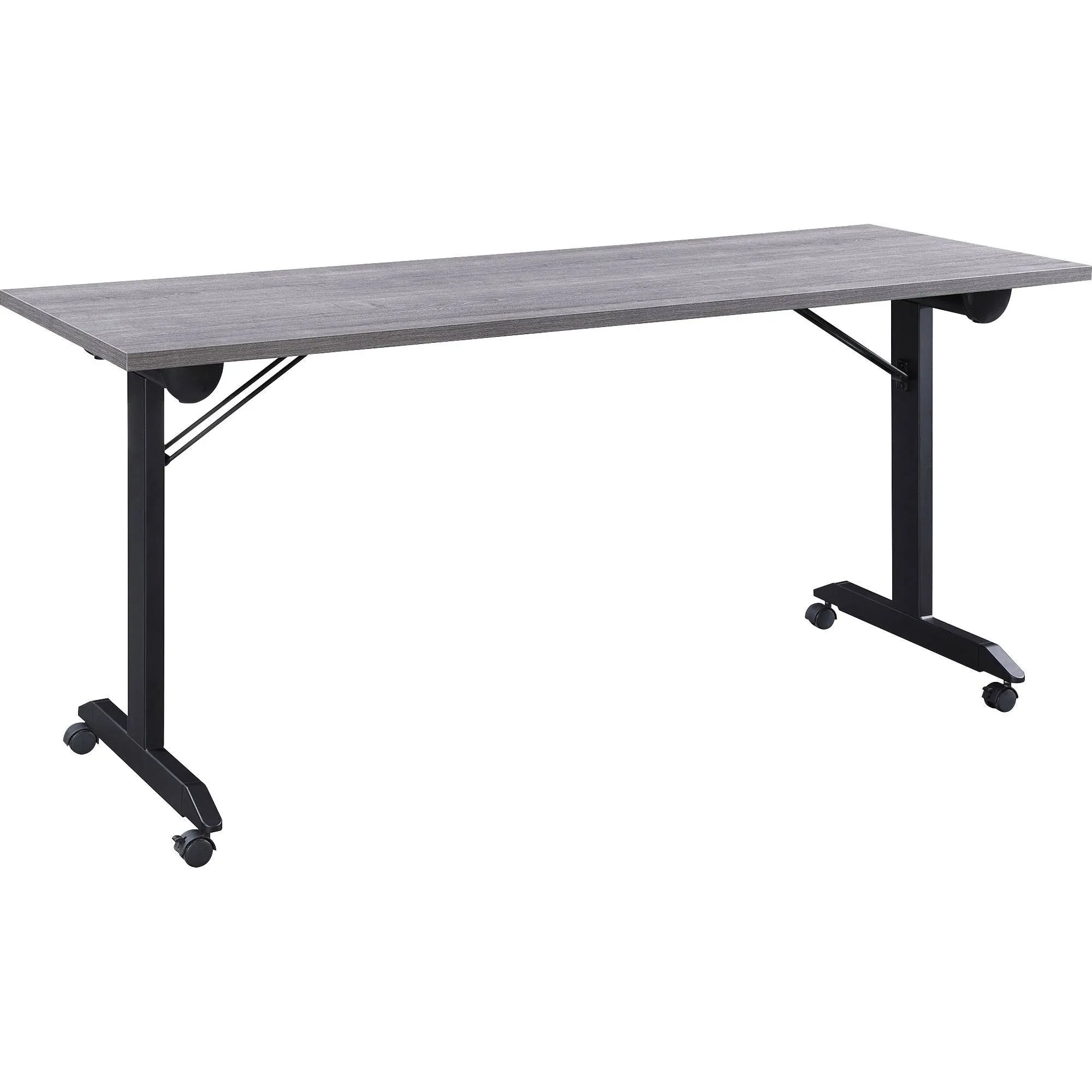 Lorell LLR60741 63 in. Mobile Folding Training Table - Gray