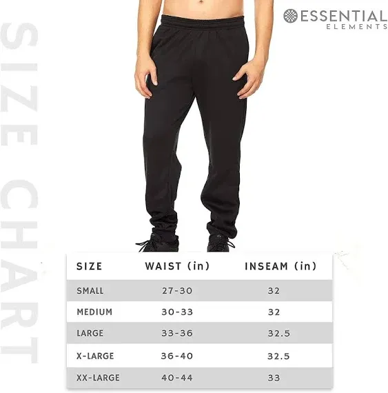 Essential Elements 3 Pack: Men's Tech Fleece Ultra-Soft Warm Jogger Athletic ...