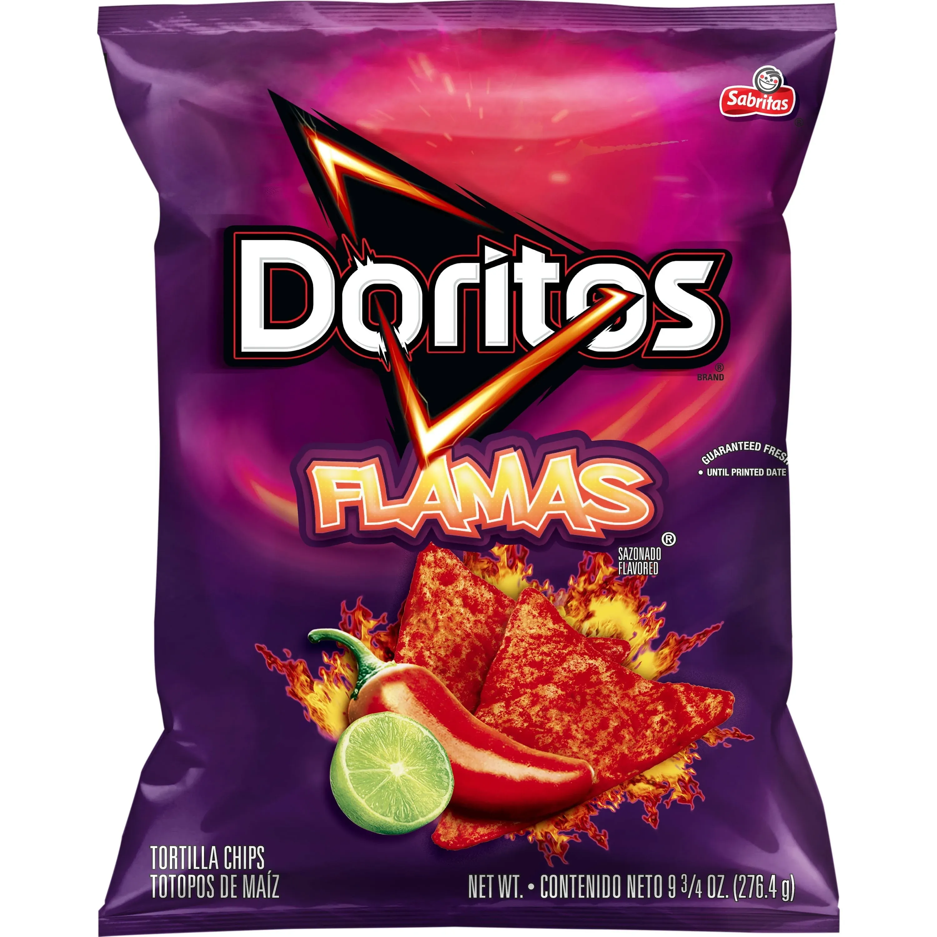 Doritos FLAMAS, Flavored Tortilla Chips 9.25 Oz.