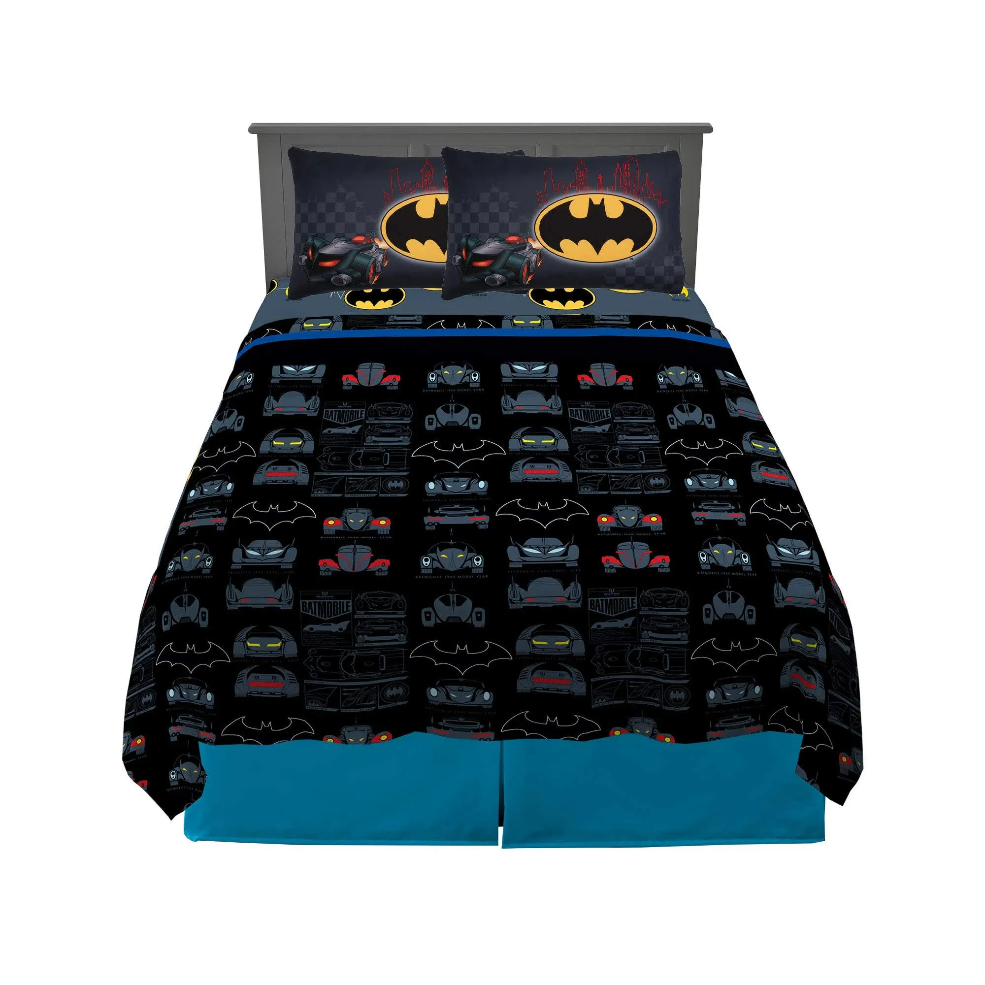 Franco Kids Bedding Super Soft Sheet Set, Full, Batman 