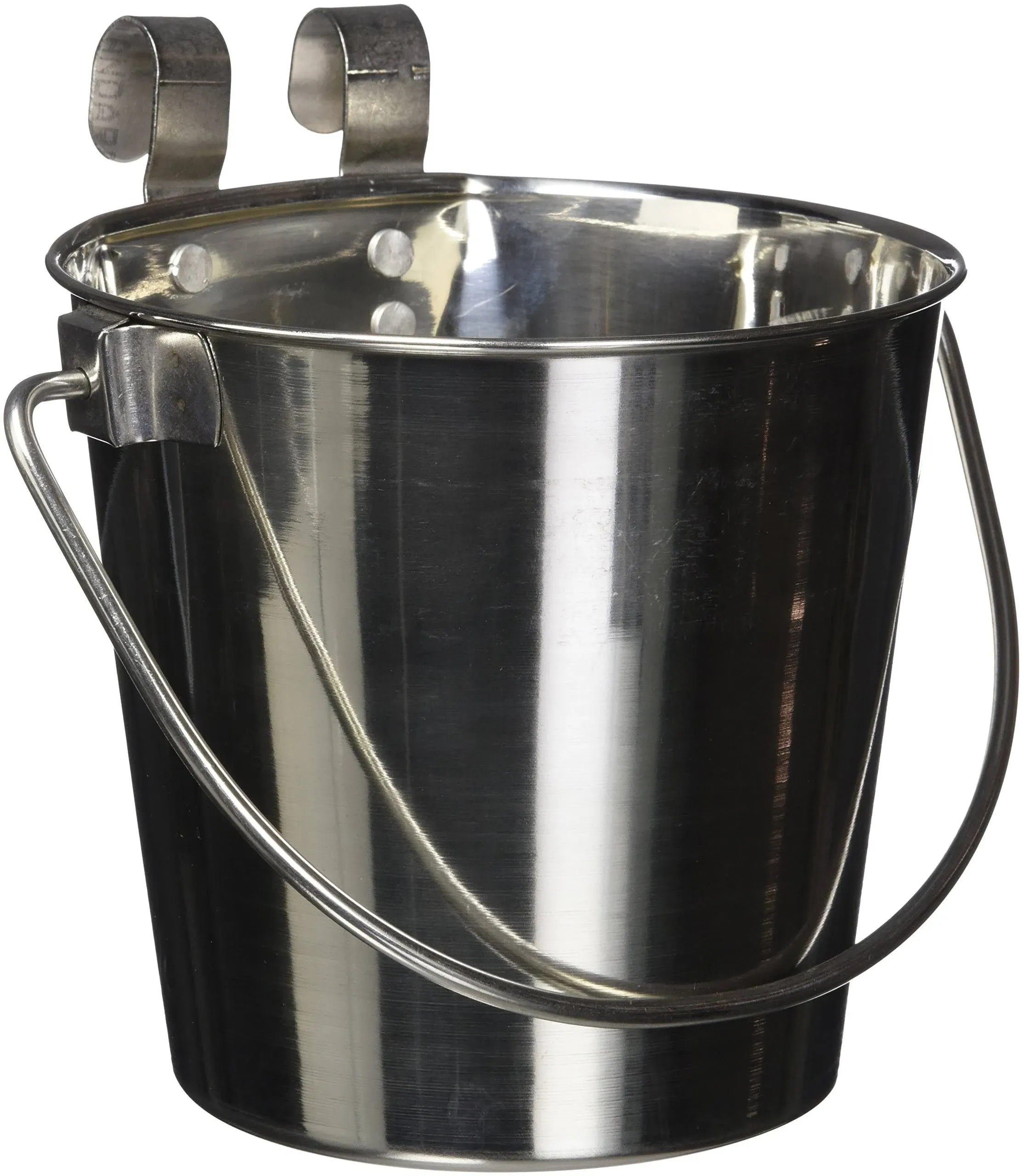 QT SS Flat-Sided Pail-Bucket W-Hooks - 2 QT