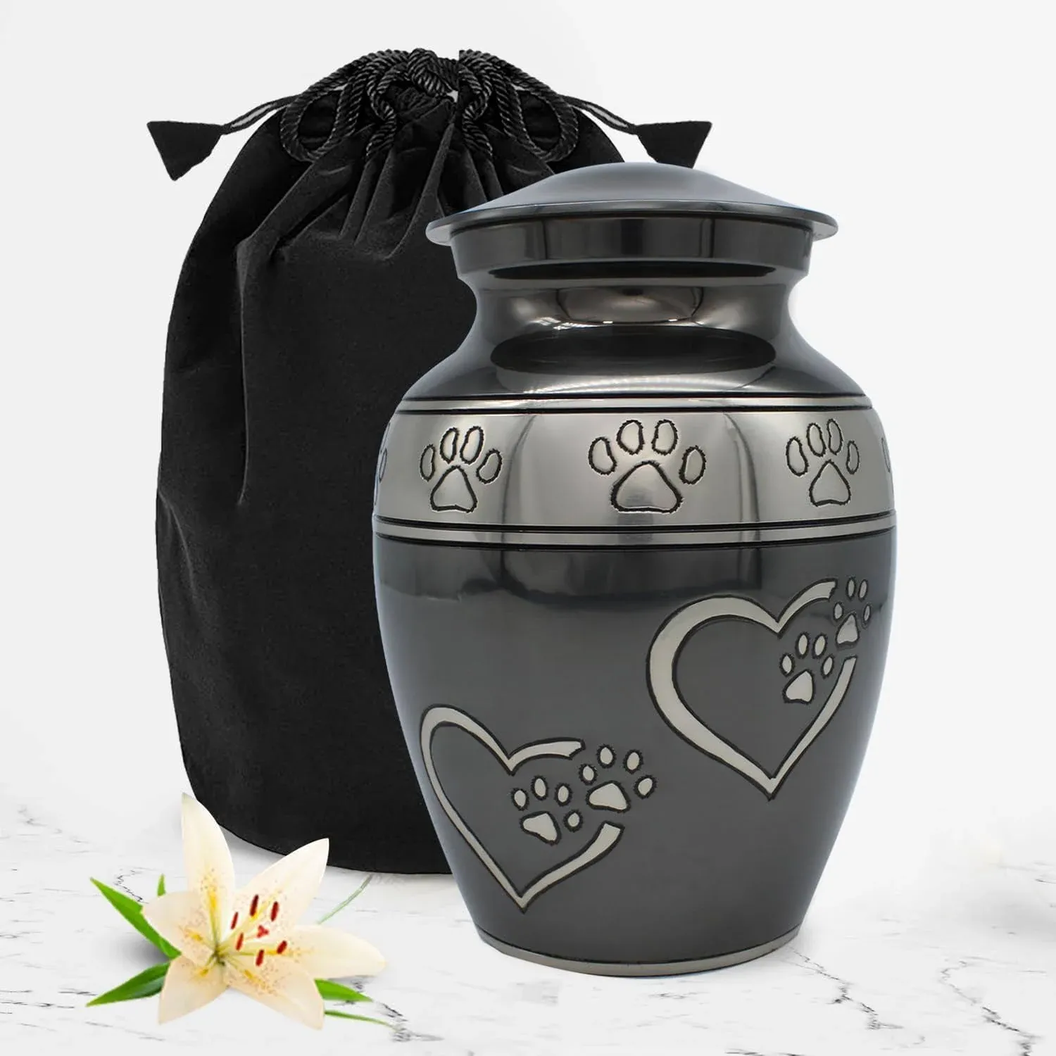 Solace Forever Pet Urn for Cats & Dogs Ashes - Medium Urn for Pets - Honor Your ...